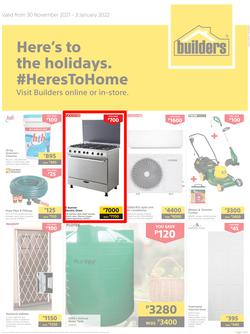 Builders Botswana : Here's To The Holidays (30 November 2021 - 3 January 2022), page 1