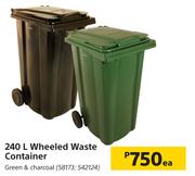 240L Wheeled Waste Container-Each
