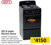 Defy 921 4-Plate Electric Stove DSS494