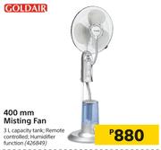 Goldair 400mm Misting Fan