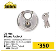Builders 70mm Discus Padlock