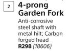 Lasher 4 Prong Garden Fork