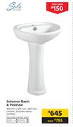 Solomon Basin & Pedestal-490mm x 420mm x 820mm
