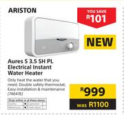 Ariston Aures S 3.5 SH PL Electrical Instant Water Heater