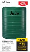 JoJo tanks 5250L Water Tank