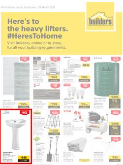 Builders : Here's To The Heavy Lifters (26 January - 29 March 2021), page 1