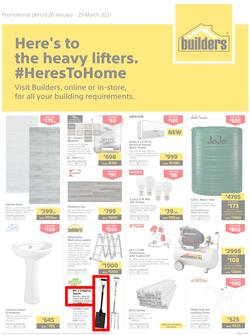 Builders : Here's To The Heavy Lifters (26 January - 29 March 2021), page 1