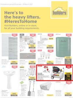 Builders : Here's To The Heavy Lifters (26 January - 29 March 2021), page 1