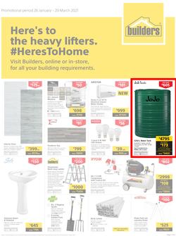 Builders : Here's To The Heavy Lifters (26 January - 29 March 2021), page 1