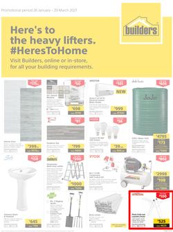 Builders : Here's To The Heavy Lifters (26 January - 29 March 2021), page 1