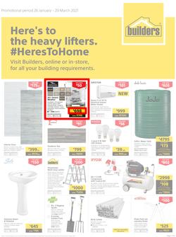Builders : Here's To The Heavy Lifters (26 January - 29 March 2021), page 1