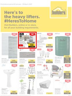 Builders : Here's To The Heavy Lifters (26 January - 29 March 2021), page 1