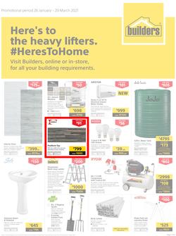 Builders : Here's To The Heavy Lifters (26 January - 29 March 2021), page 1