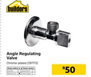 Builders Angle Regulating Valve