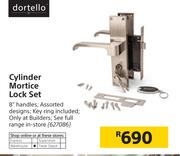 Dortello Cylinder Mortice Lock Set