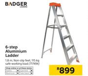 Badger 6-Step Aluminium Ladder 1.8m