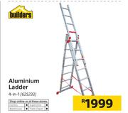 Builders Aluminium Ladder 4-In-1