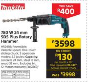 Makita 780W 24mm SDS Plus Rotary Hammer HR2470