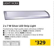 Light Worx 2 x 7W White Dynamic LED Strip Light