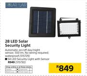 Solar Flair 54 LED Solar Security Light With Sensor