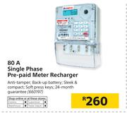 80A Single Phase Pre Paid Meter Recharger