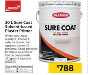 Plascon 20L Sure Coat Solvent Based Plaster Primer