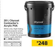 Citycoat 20L Contractor's Acrylic PVA