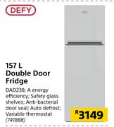 Defy 157L Double Door Fridge DAD238