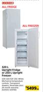 Goldair 320L Upright Fridge Or 250L Upright Freezer GSR-320/GSF-250-Each