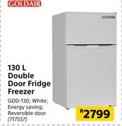 Goldair 130L Double Door Fridge Freezer GDD-130