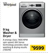Whirlpool 9Kg Washer & Dryer