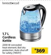 Bennett Read 1.7L Cordless Kettle