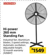 Goldair Hi-Power 2600mm Standing Fan