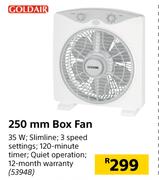Goldair 250mm Box Fan