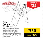 Pluto Fold Out Wire Dryer 18m