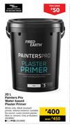 Fired Earth 20L Painters Pro Water Based Plaster Primer