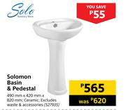 Solomon Basin & Pedestal-490mm x 420mm x 820mm