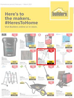 Builders Botswana : Here's To The Makers (2 February - 1 March 2021), page 1