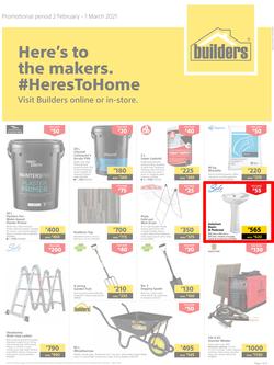 Builders Botswana : Here's To The Makers (2 February - 1 March 2021), page 1