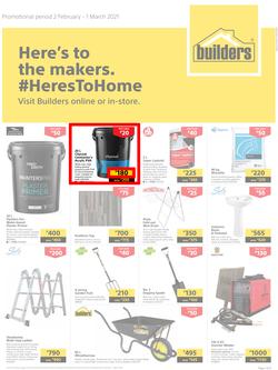 Builders Botswana : Here's To The Makers (2 February - 1 March 2021), page 1