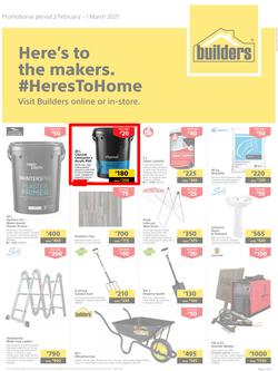 Builders Botswana : Here's To The Makers (2 February - 1 March 2021), page 1