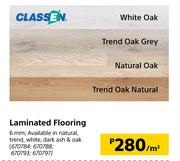 Classen Laminated Flooring 6mm-Per Sqm