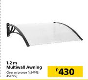 1.2m Multiwall Awning