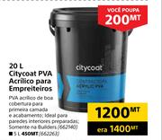 Citycoat 20L PVA Acrilico Para Empreiteiros