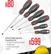Mastercraft 6 Piece Double Injection Screwdriver Set