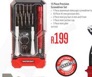 Mastercraft 15 Piece Precision Screwdriver Set