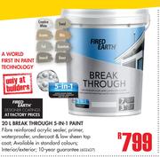 Fired Earth 20Ltr Break Through 5 In 1 Paint