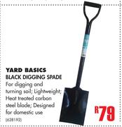 Yard Basics Black Digging Spade