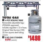 Totai Gas 4 Pot Boiling table