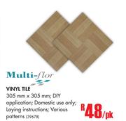 Multi Flor Vinyl Tile-Per Pack
